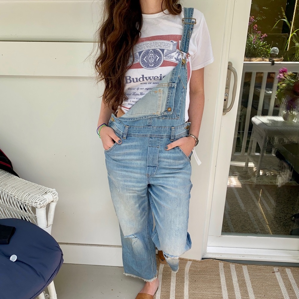NEW ANTHRO DENIM OVERALLS